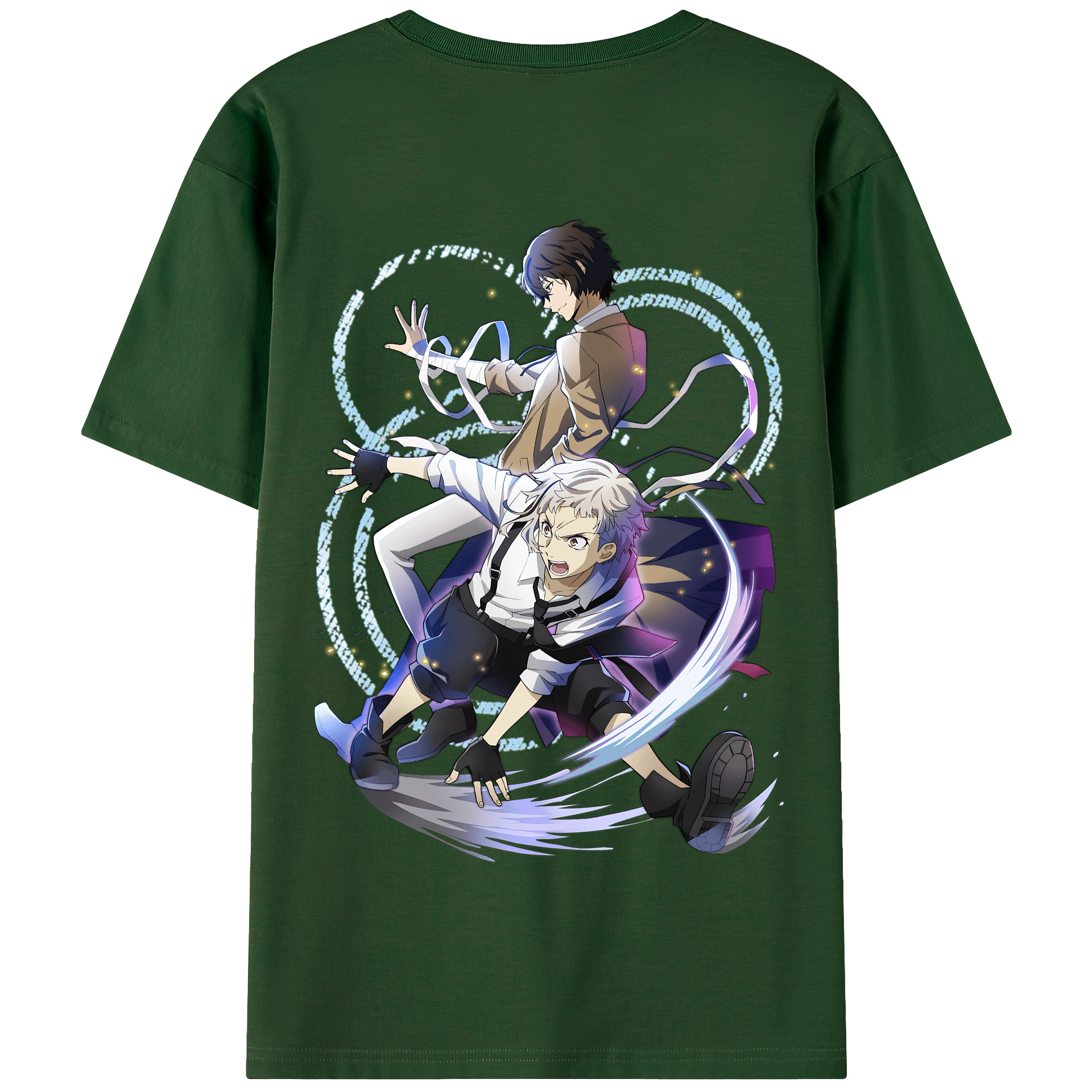 （画像用） 文豪ストレイドッグス Bungo Stray Dogs 綿100％半袖Tシャツ（背面プリント）